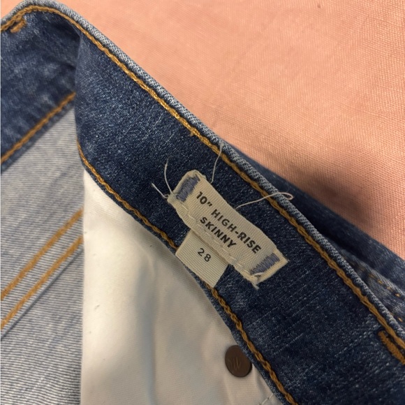 Madewell 10 Inch High Rise Skinny Jeans | Distressed - Picture 3 of 4